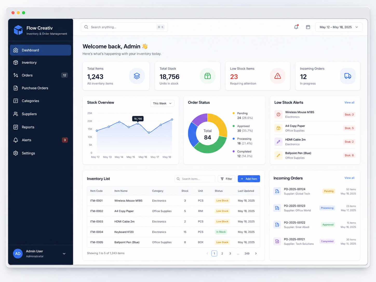 Inventory & Order Management preview